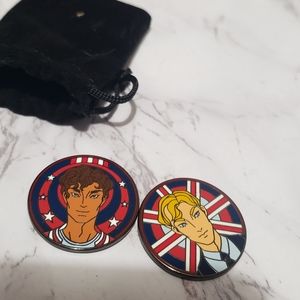 Red white and royal blue, Alex and Henry, magnetic coins, Illumicrate